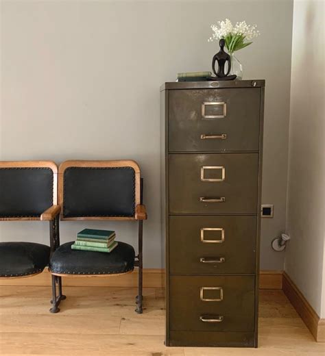 antique steel filing cabinet|vintage style filing cabinet.